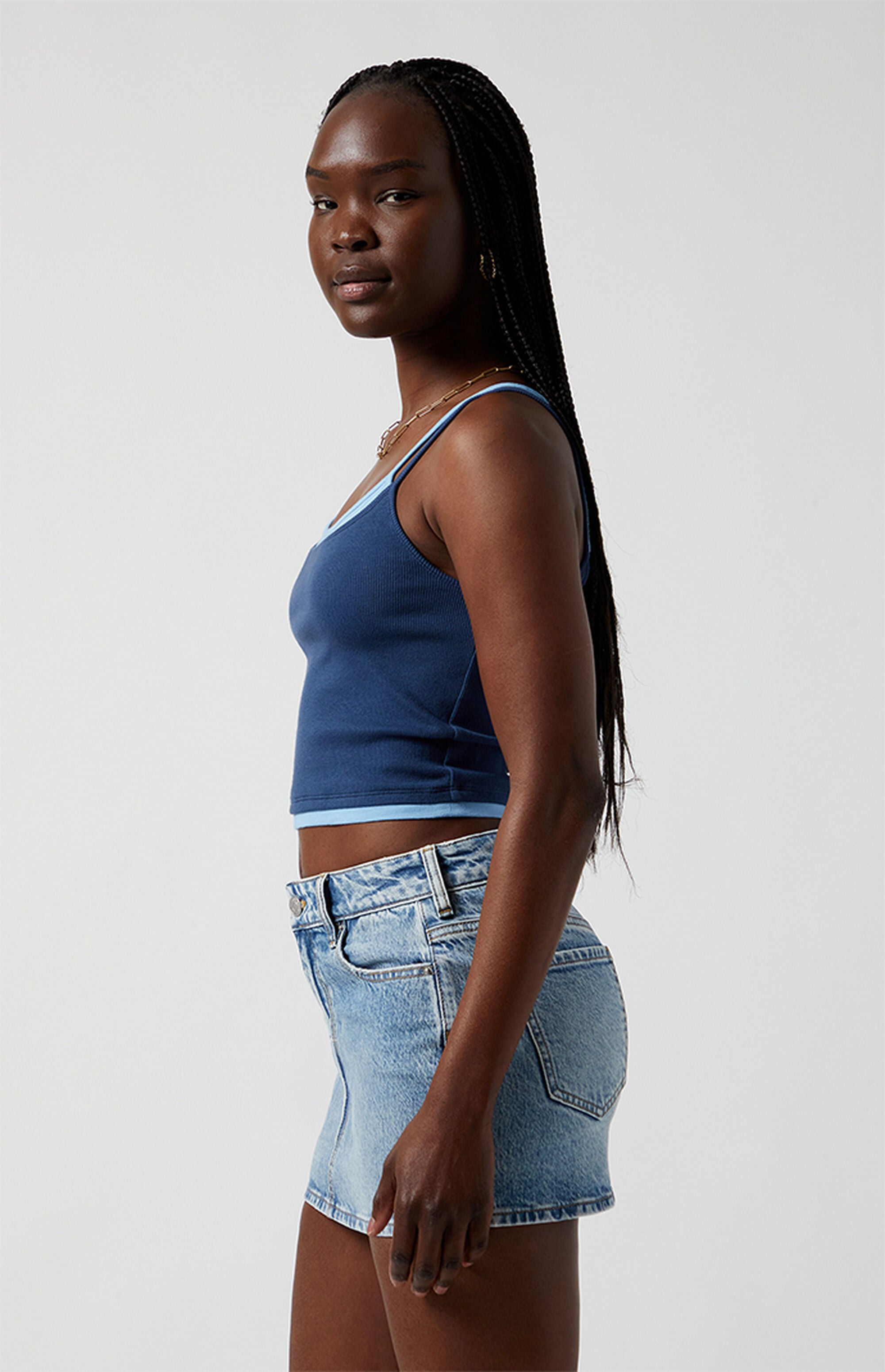 BELLA DENIM MINI SKIRT