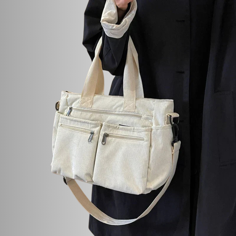 EMMA URBAN CORD TOTE BAG