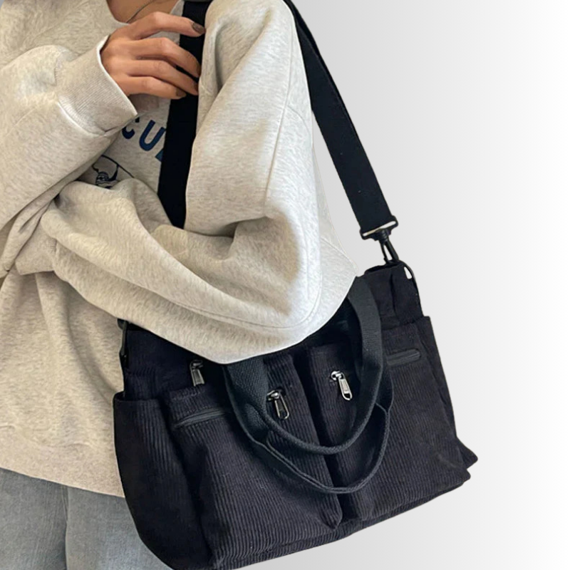 EMMA URBAN CORD TOTE BAG