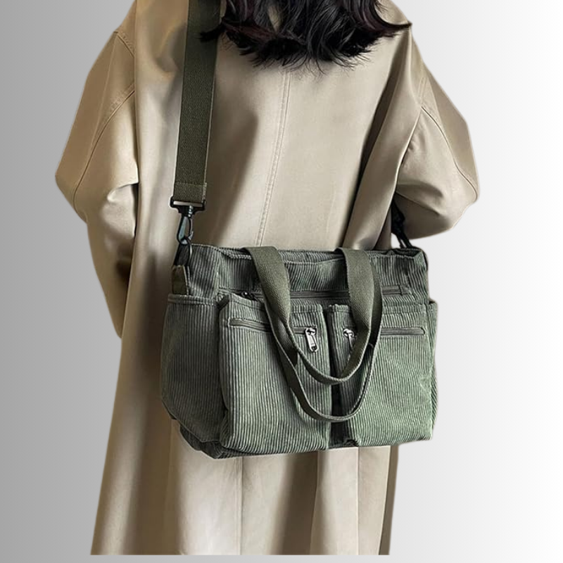 EMMA URBAN CORD TOTE BAG