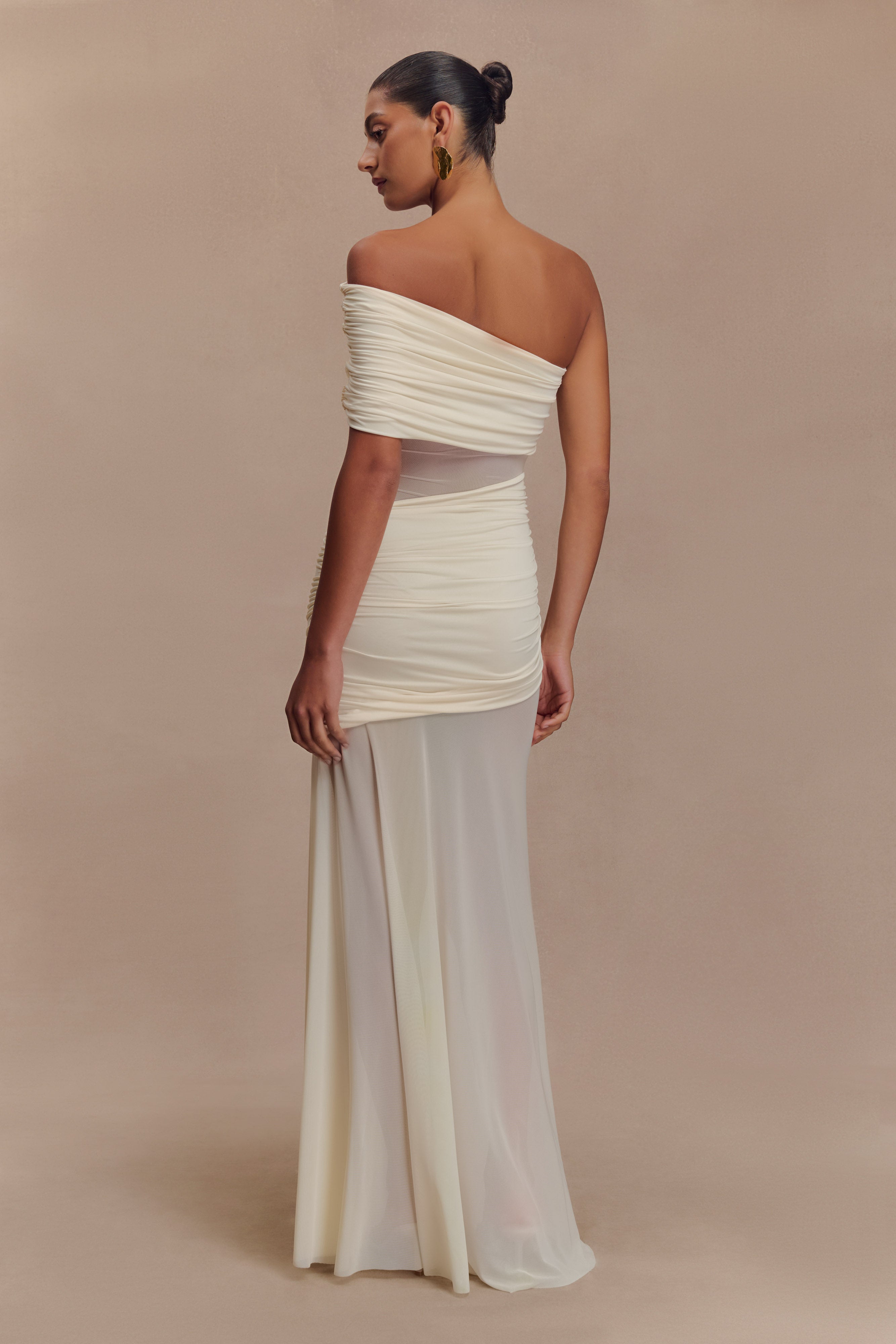 KHAI ONE SHOULDER MAXI DRESS