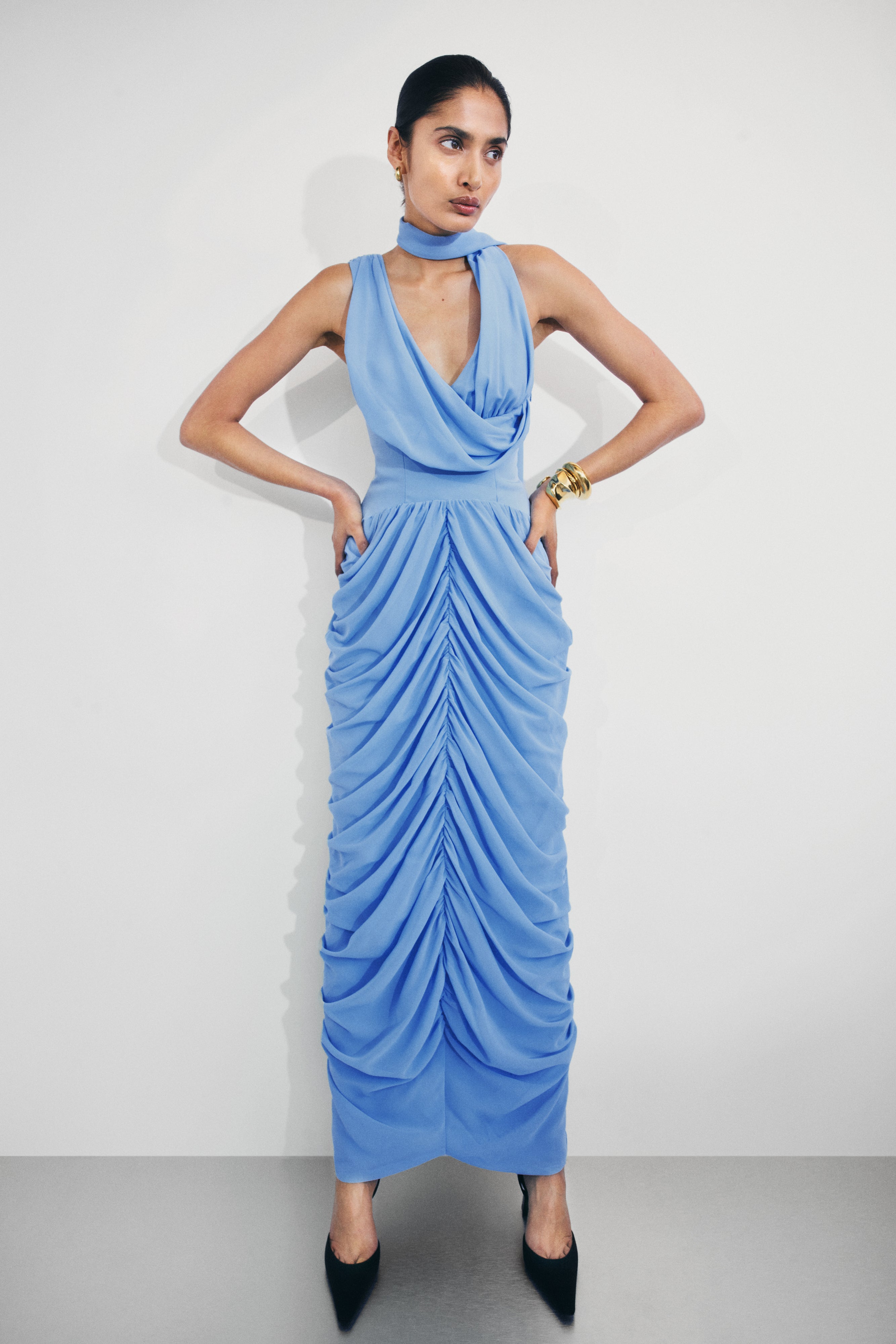 ALEXIA CHIFFON MAXI DRESS