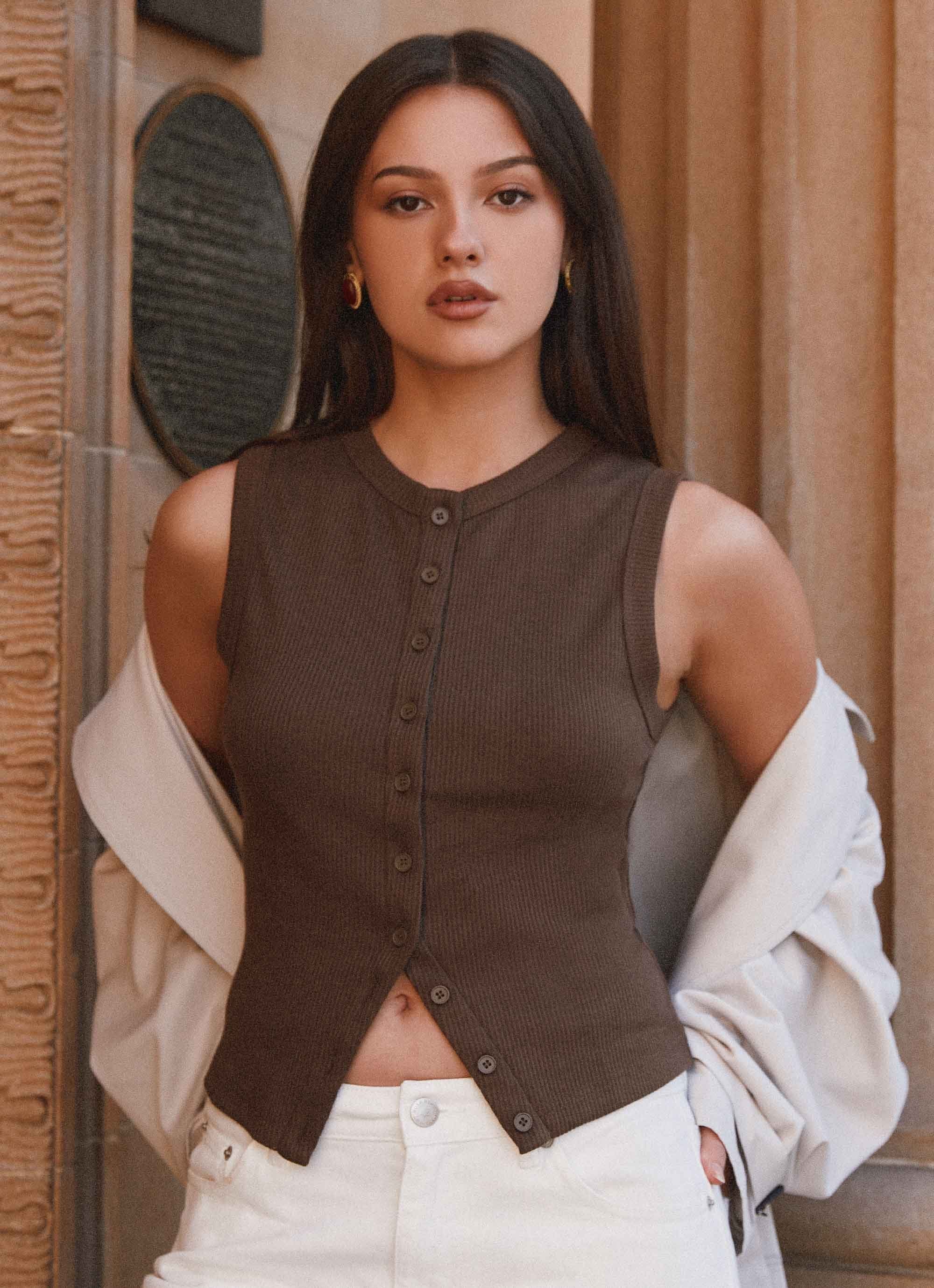 BLAIR BUTTONED KNIT TOP