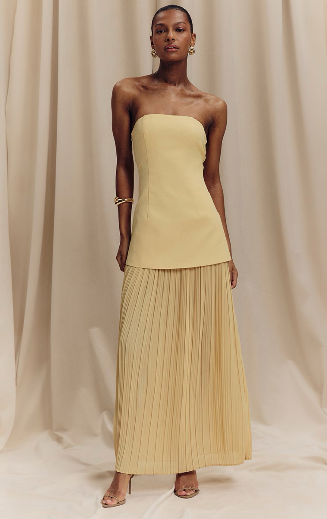 TREVI CHIFFON SKIRT MAXI DRESS