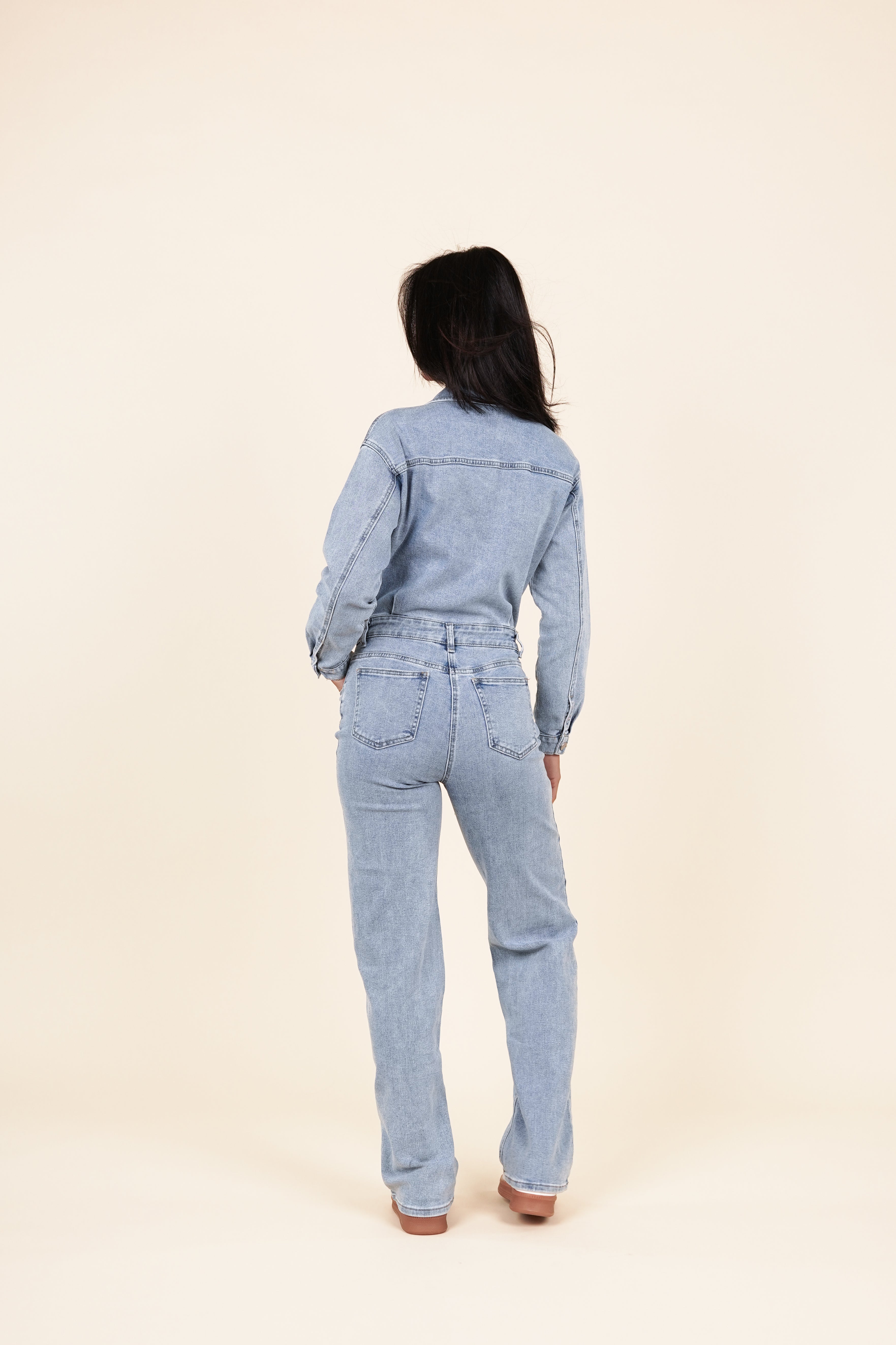 JENNA DENIM JUMPSUIT