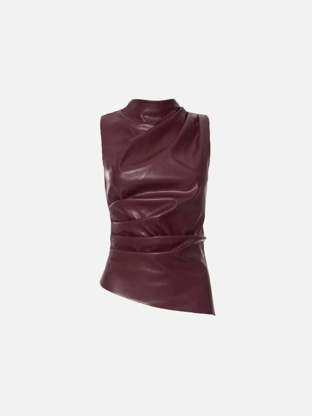 SERENA VEGAN LEATHER TOP