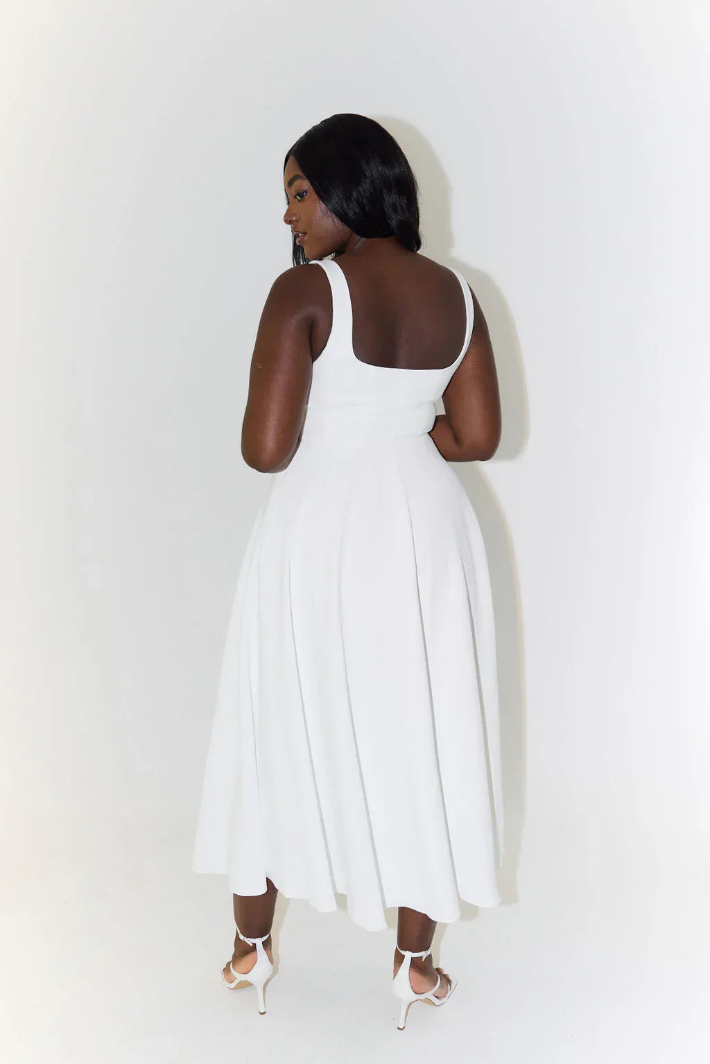 MALTA HIGH WAIST MIDI DRESS