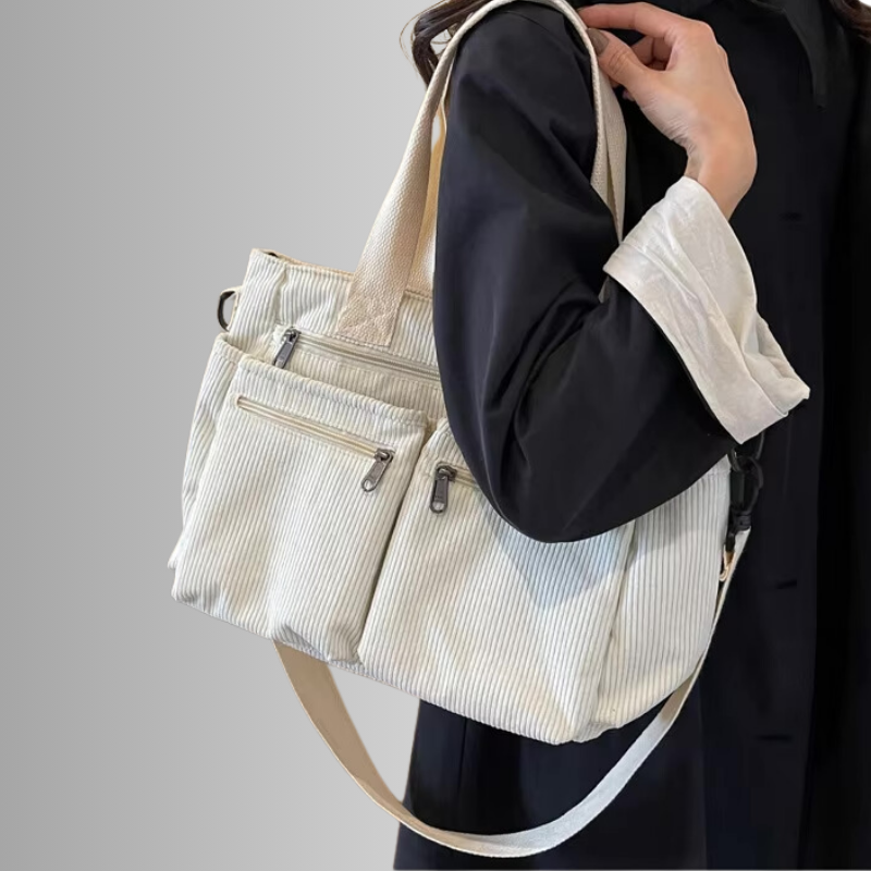 EMMA URBAN CORD TOTE BAG