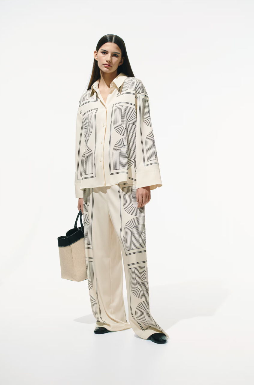 ARIA GEOMETRIC SILK SET