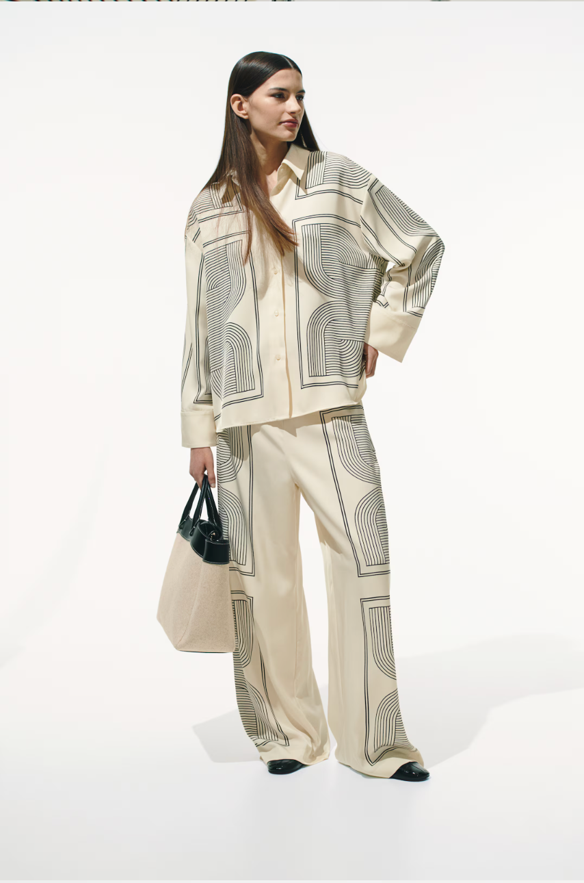 ARIA GEOMETRIC SILK SET