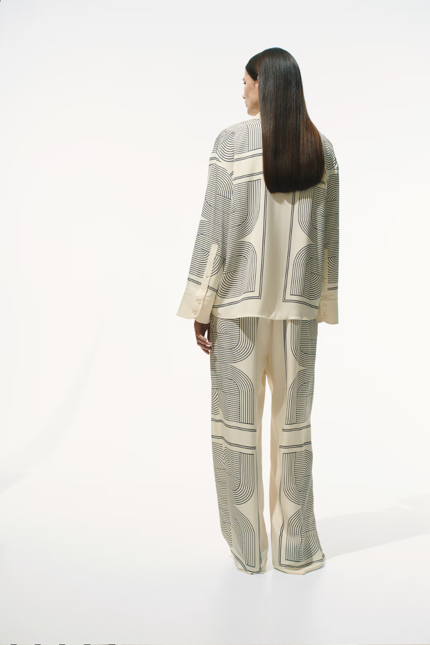 ARIA GEOMETRIC SILK SET