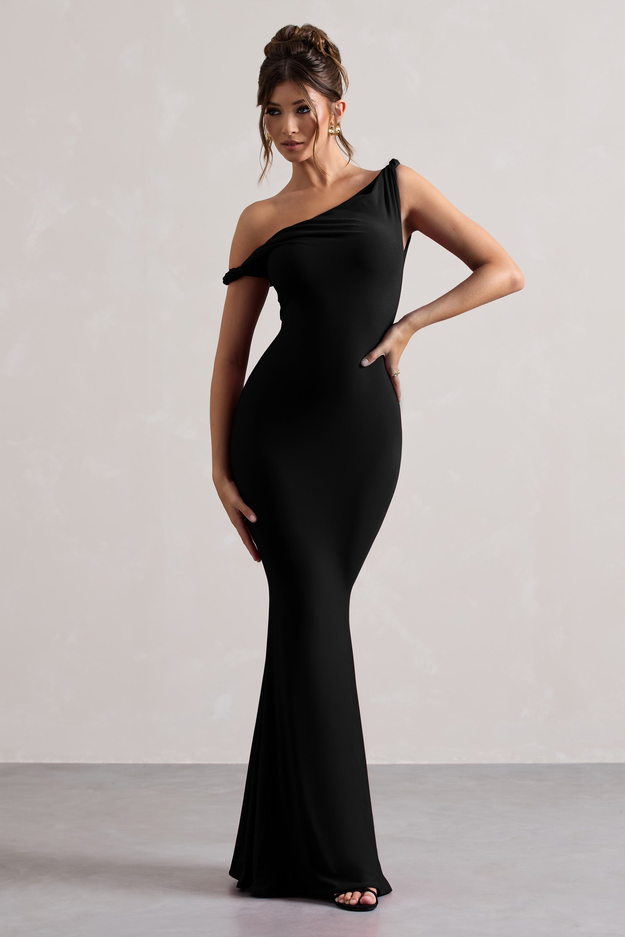 LITA TWISTED ASYMMETRIC MAXI DRESS