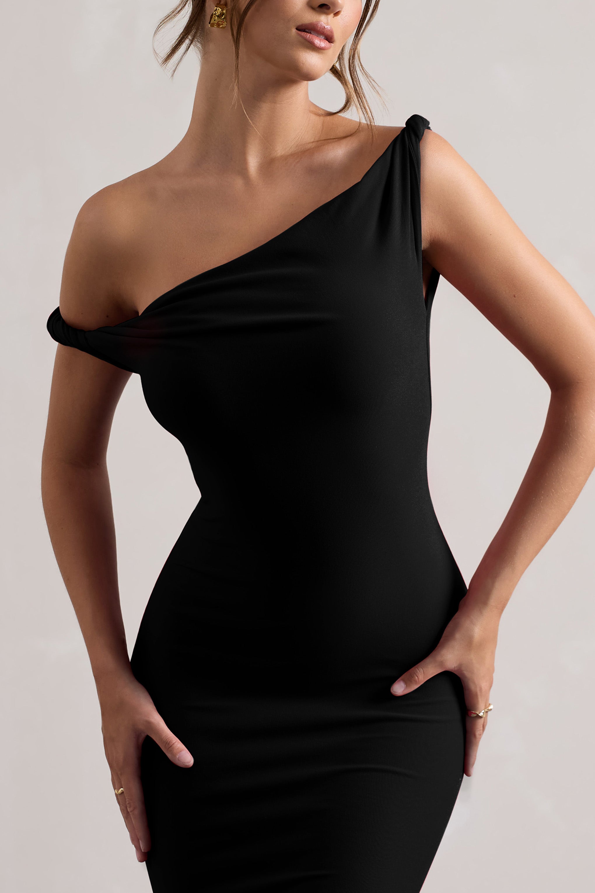LITA TWISTED ASYMMETRIC MAXI DRESS