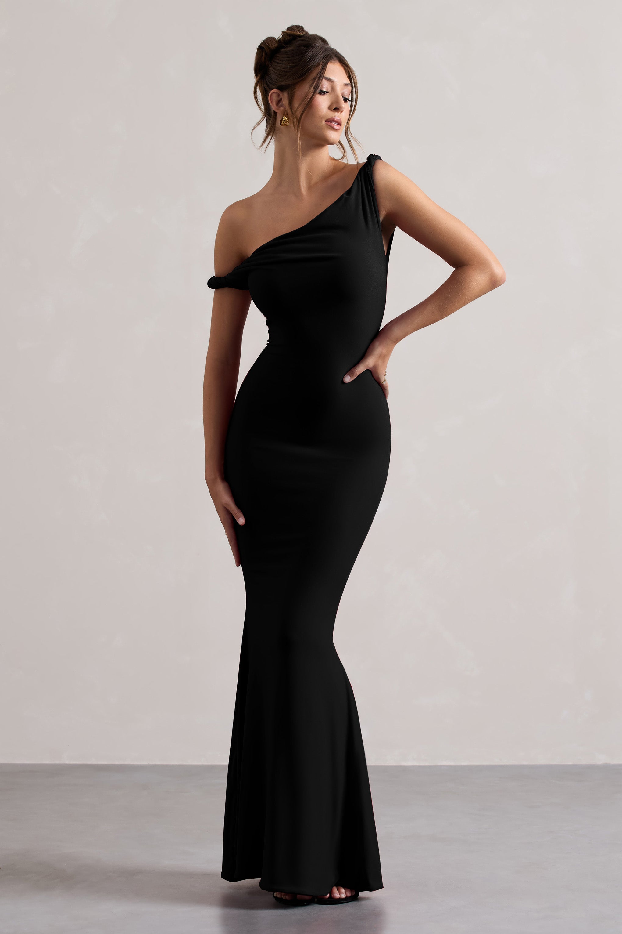 LITA TWISTED ASYMMETRIC MAXI DRESS