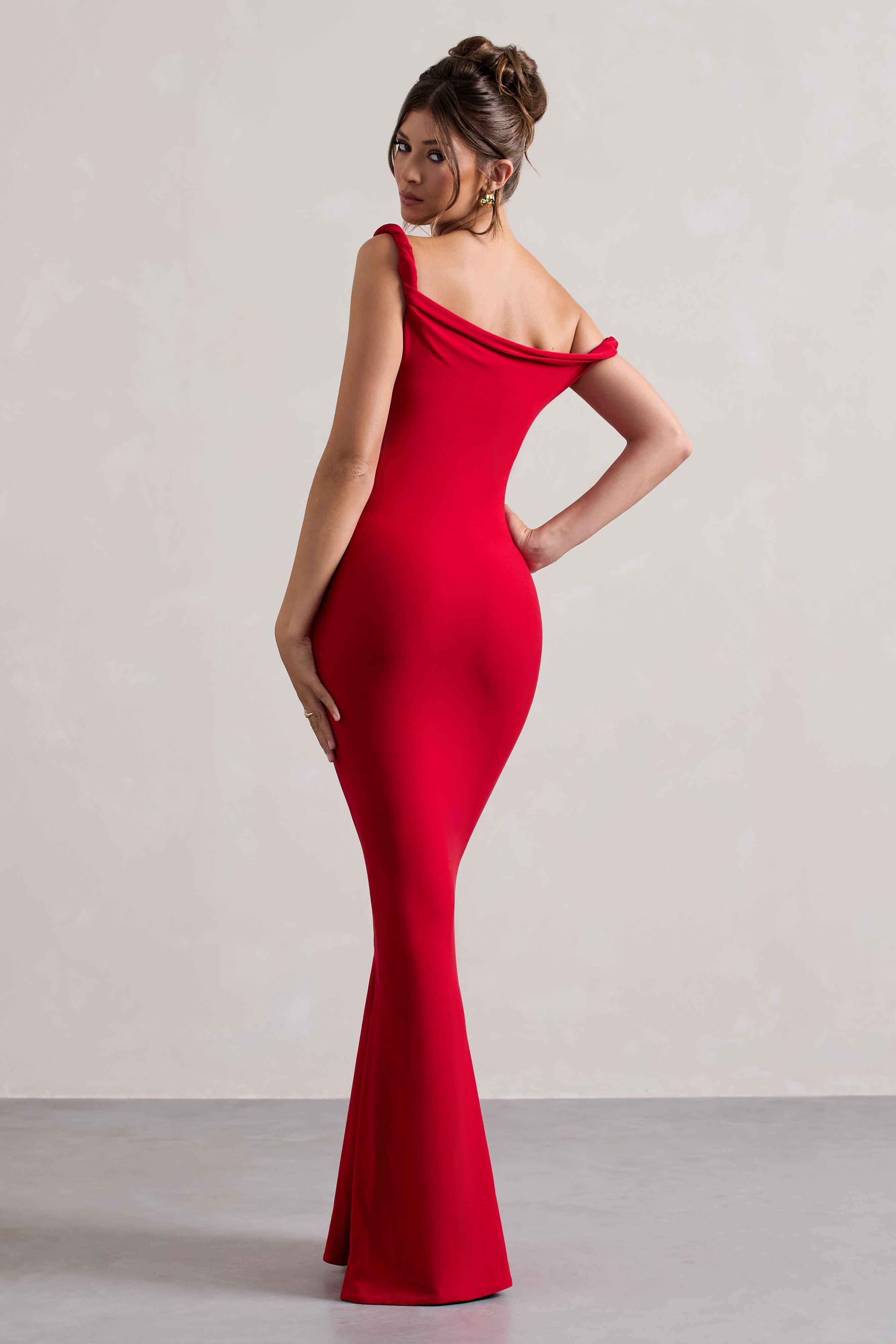 LITA TWISTED ASYMMETRIC MAXI DRESS