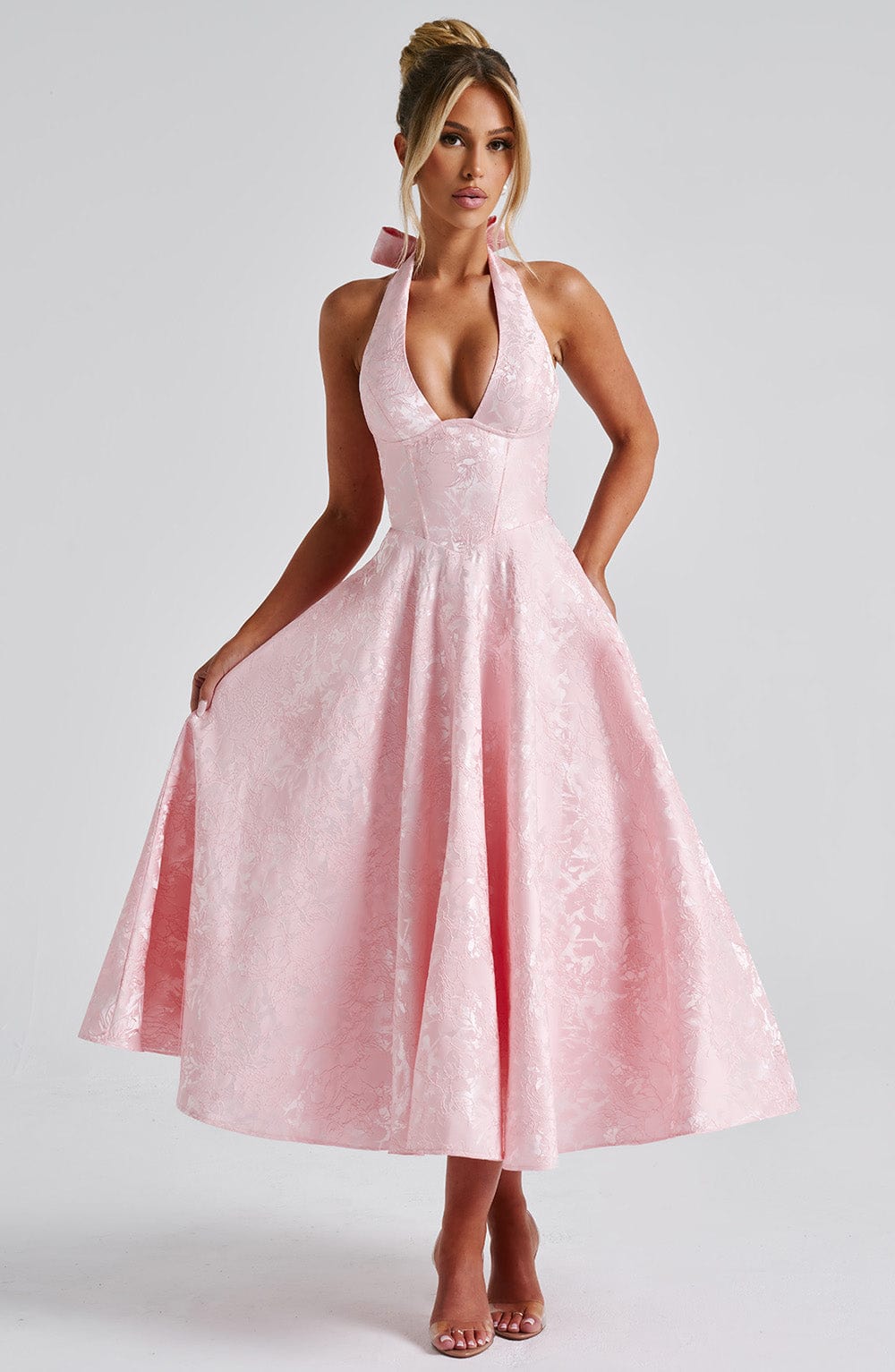 VELIA ELEGANT MIDI DRESS