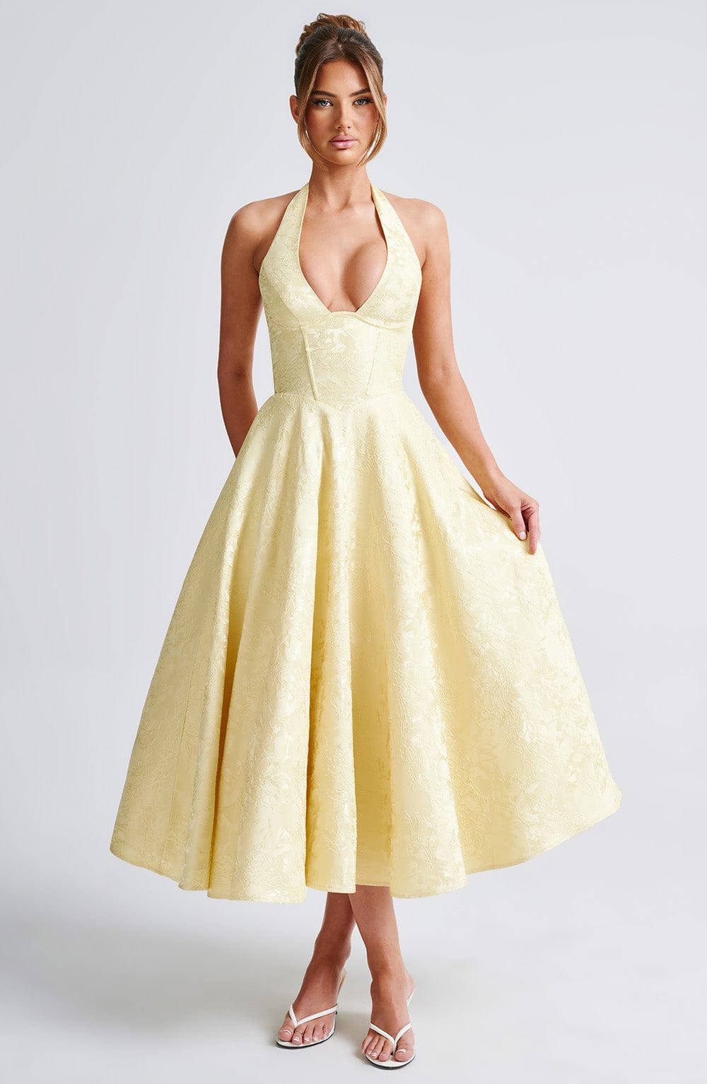 VELIA ELEGANT MIDI DRESS