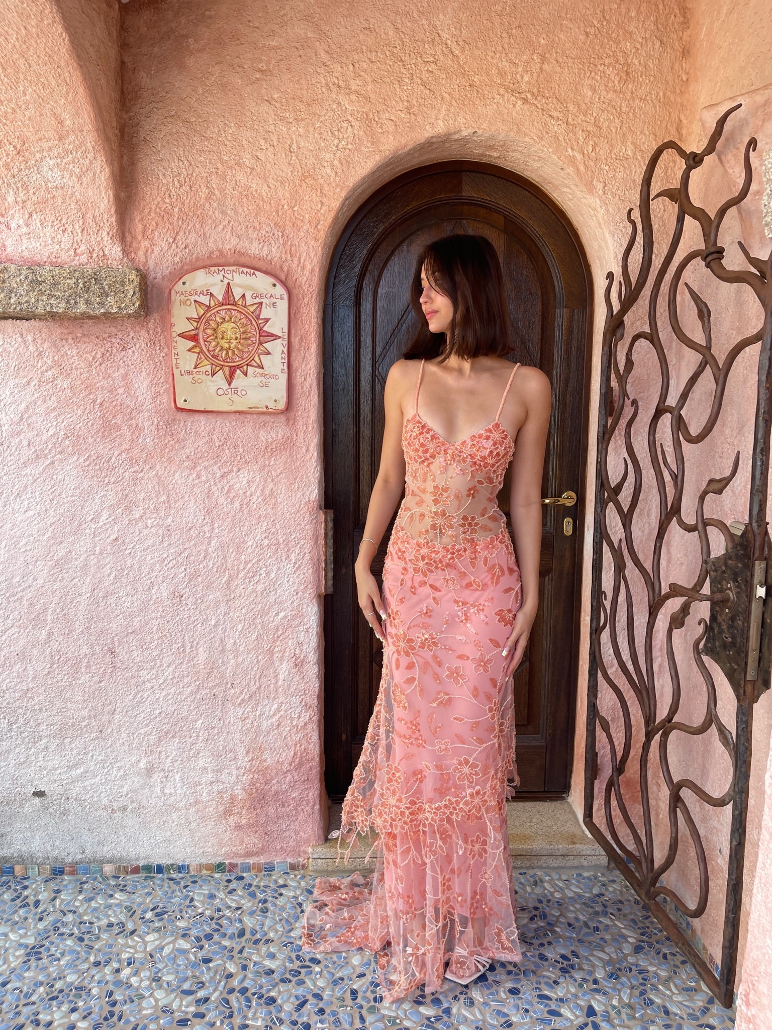 ABELLA EMBELLISHED MAXI DRESS