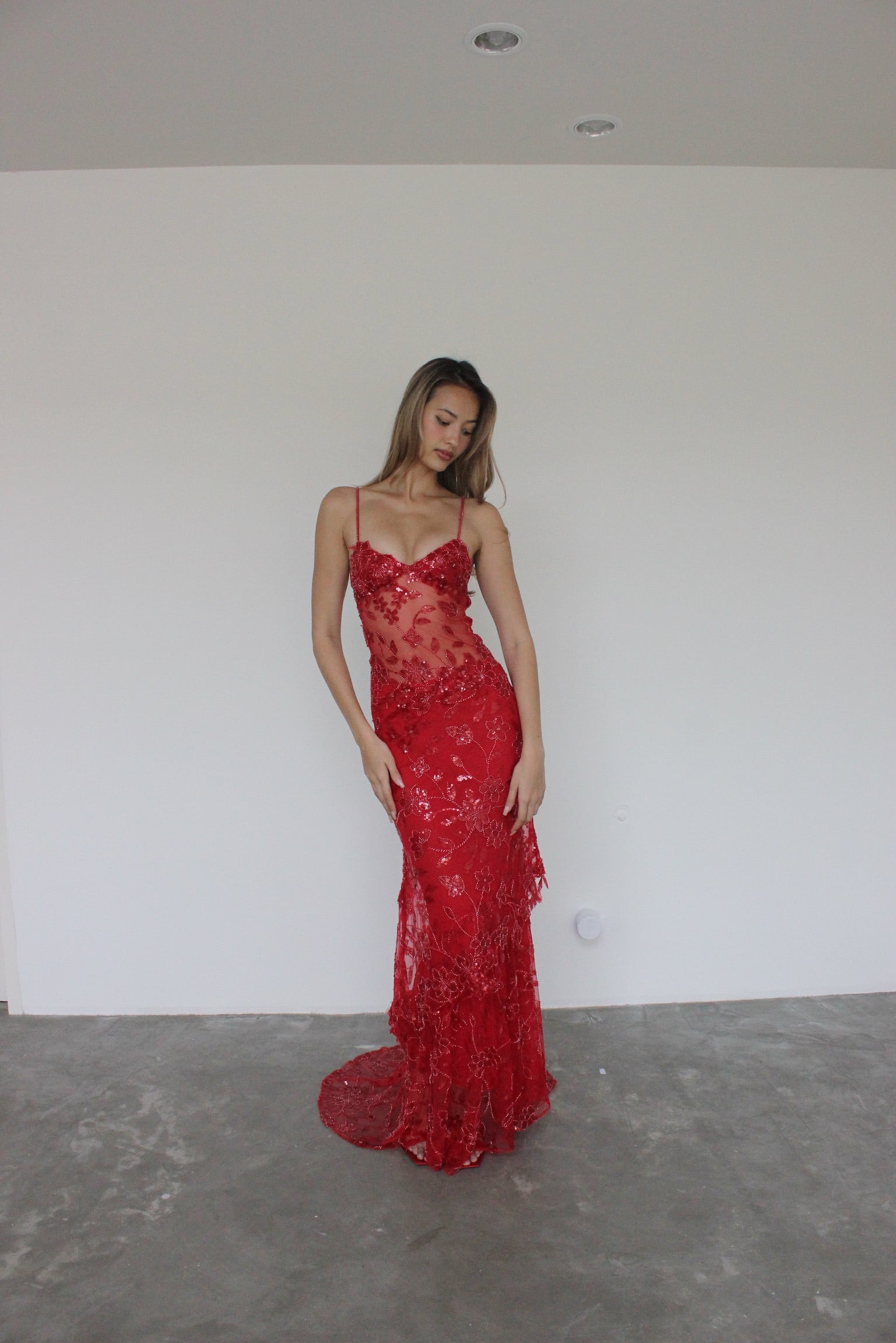 ABELLA EMBELLISHED MAXI DRESS