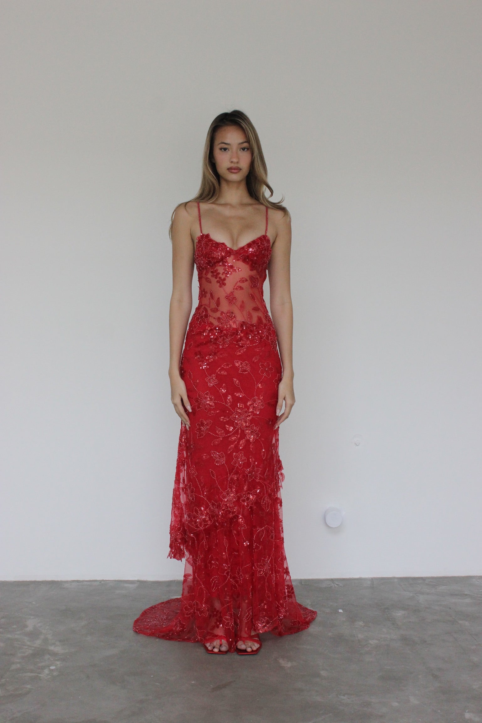 ABELLA EMBELLISHED MAXI DRESS