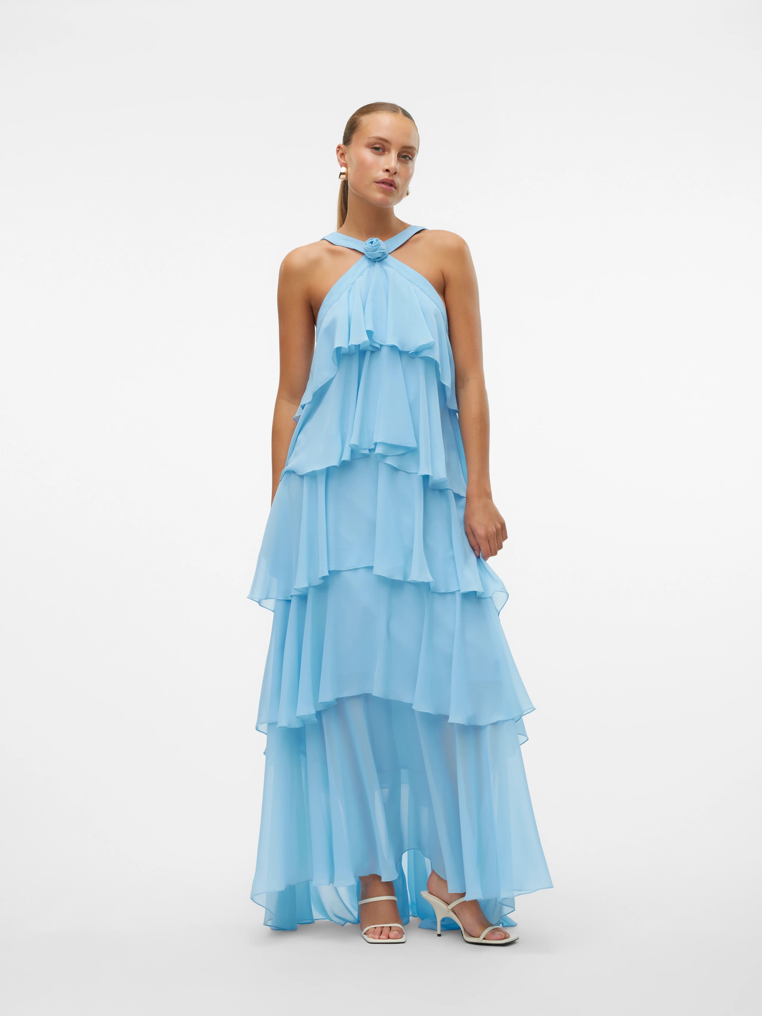 ZAYA RUFFLE MAXI DRESS