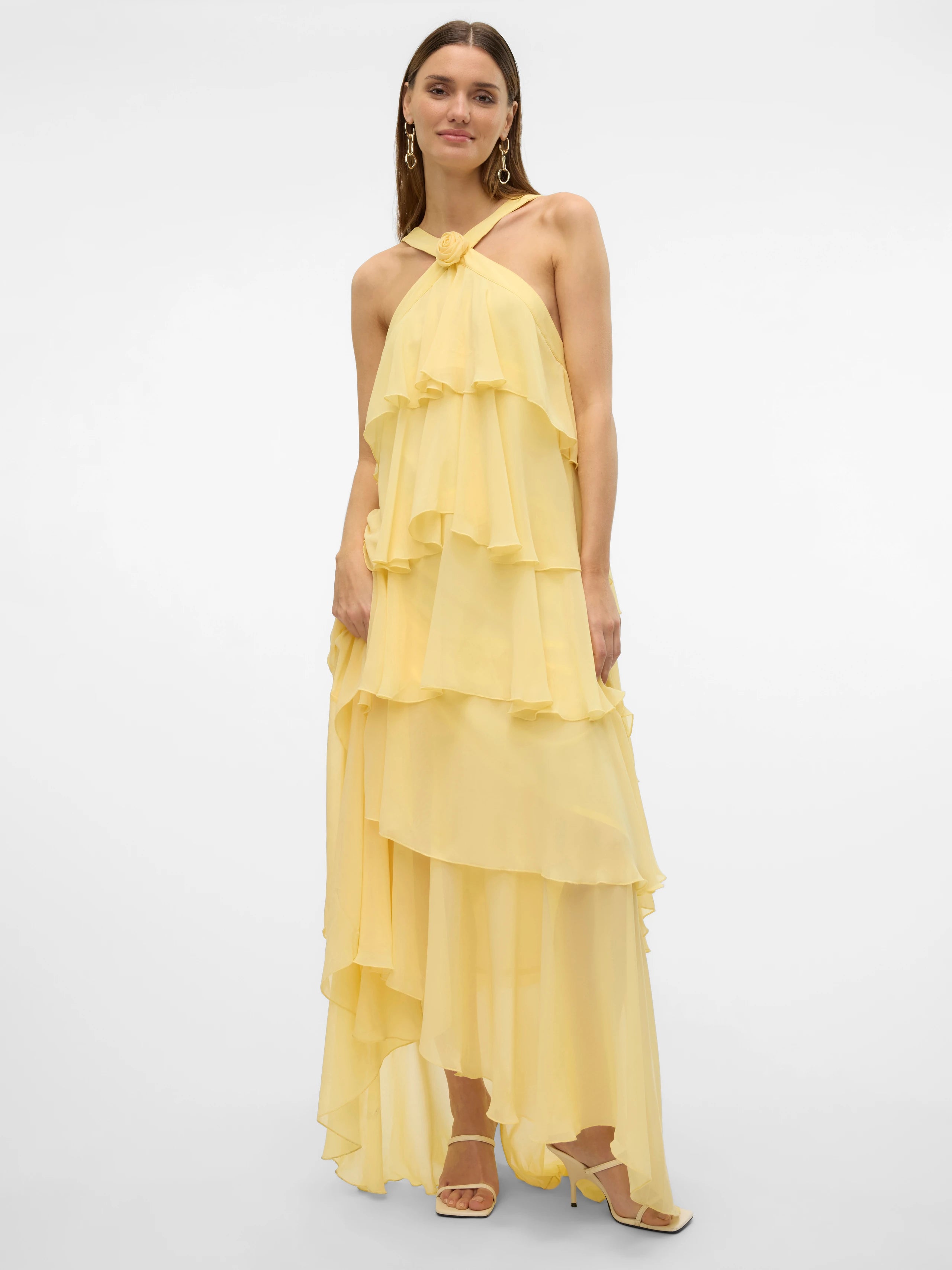ZAYA RUFFLE MAXI DRESS