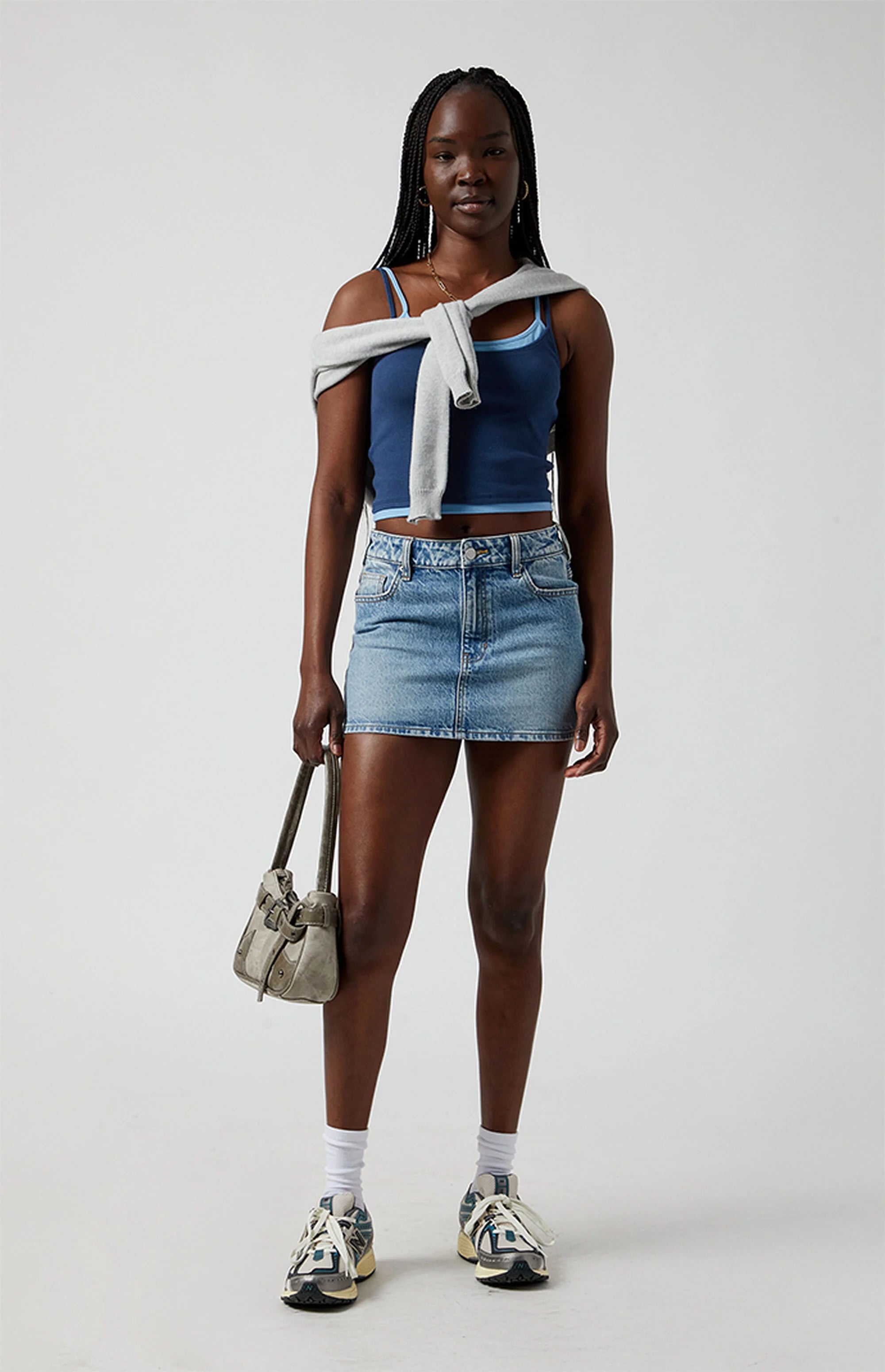 BELLA DENIM MINI SKIRT
