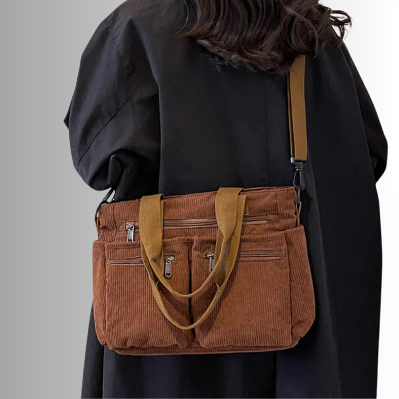 EMMA URBAN CORD TOTE BAG