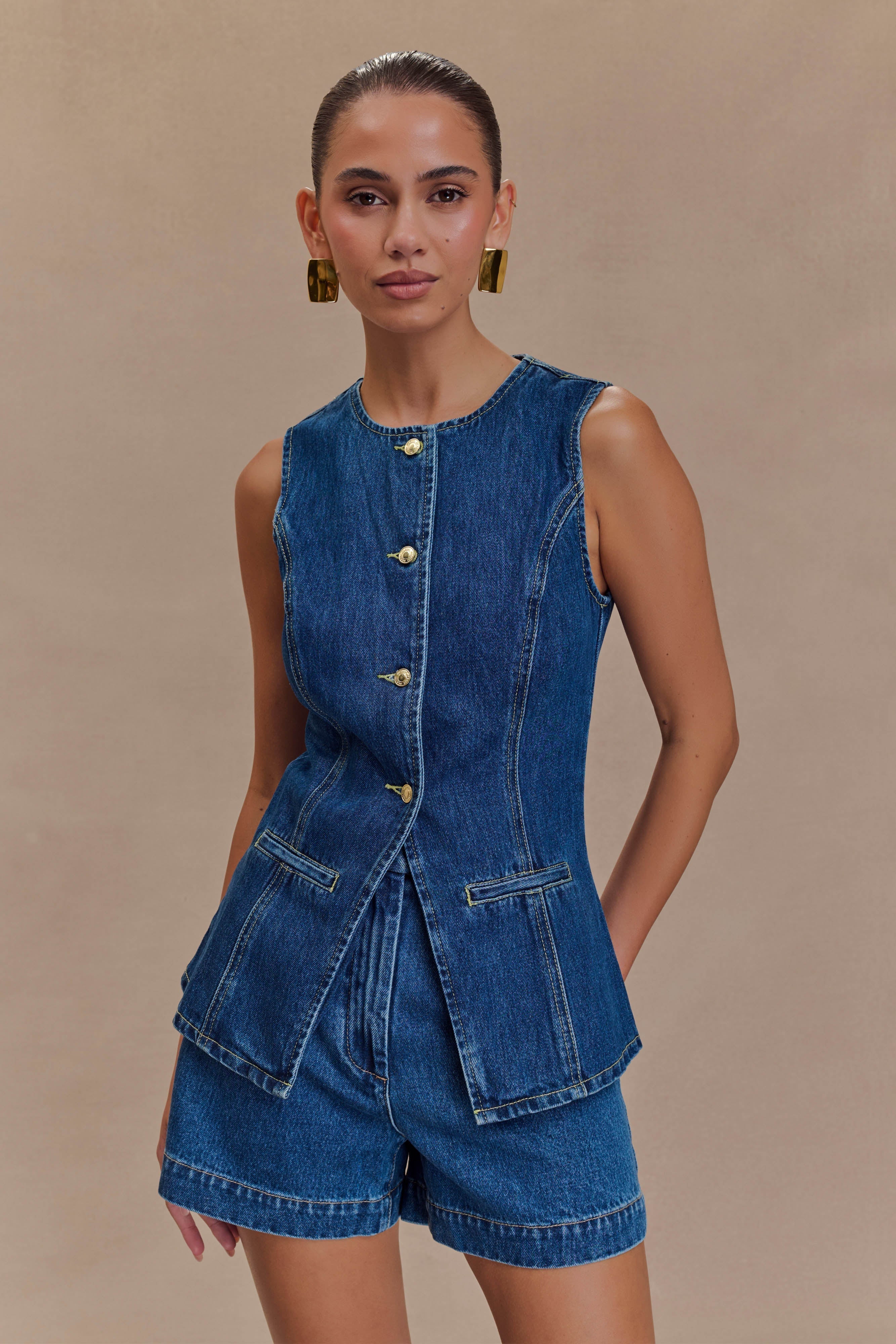 GABRIELLE DENIM SET