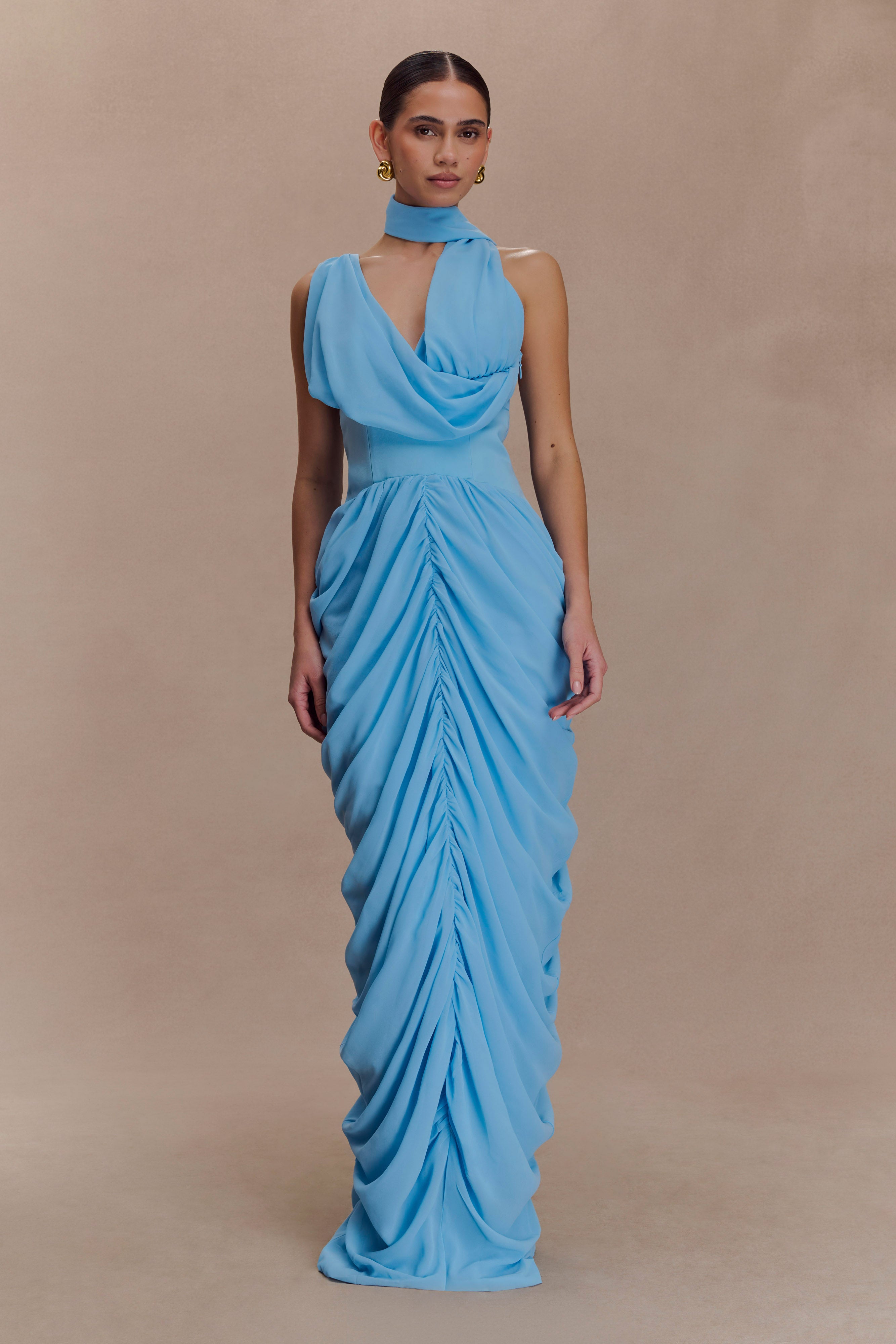 ALEXIA CHIFFON MAXI DRESS