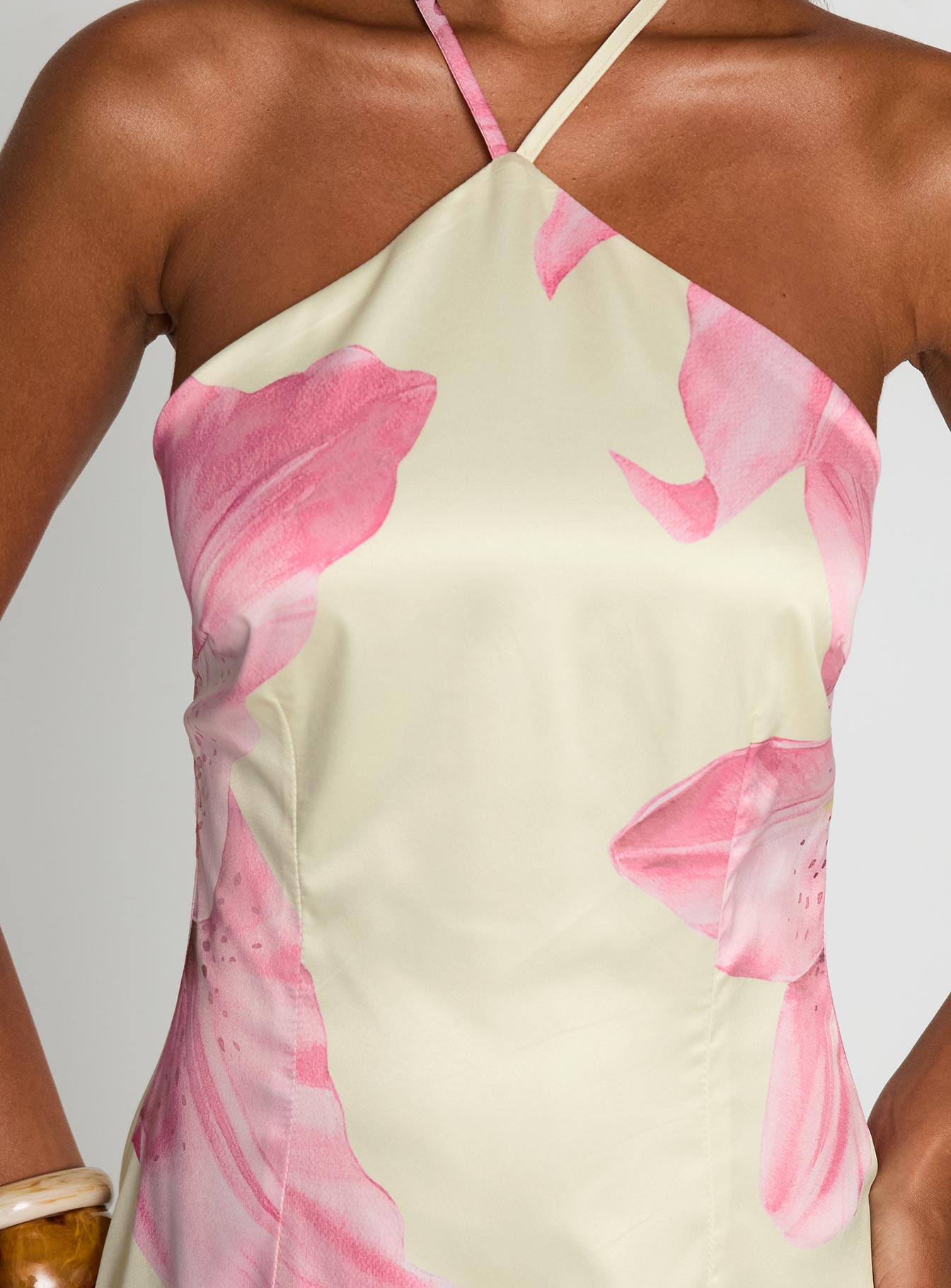 FAYE HALTER MINI DRESS