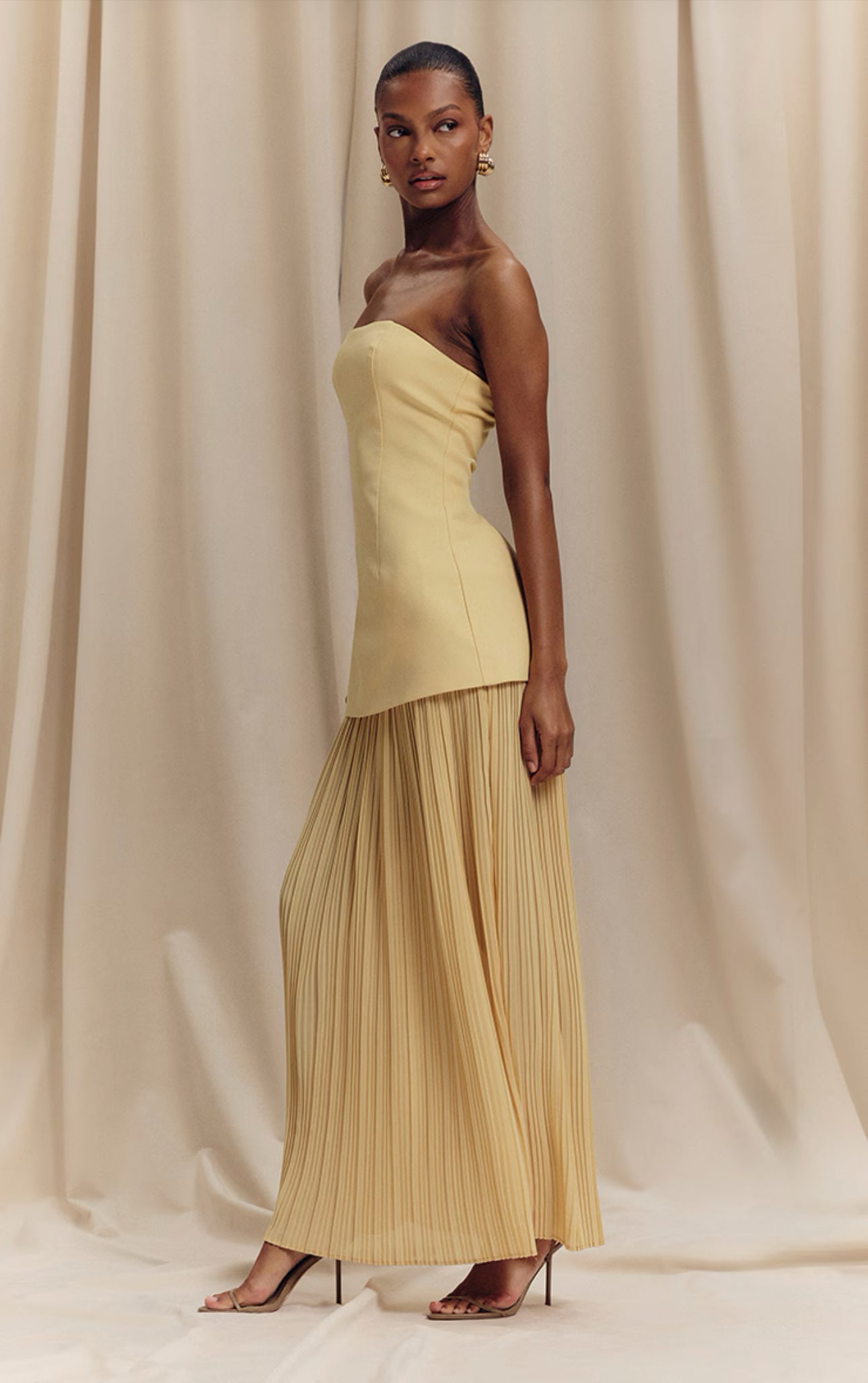 TREVI CHIFFON SKIRT MAXI DRESS