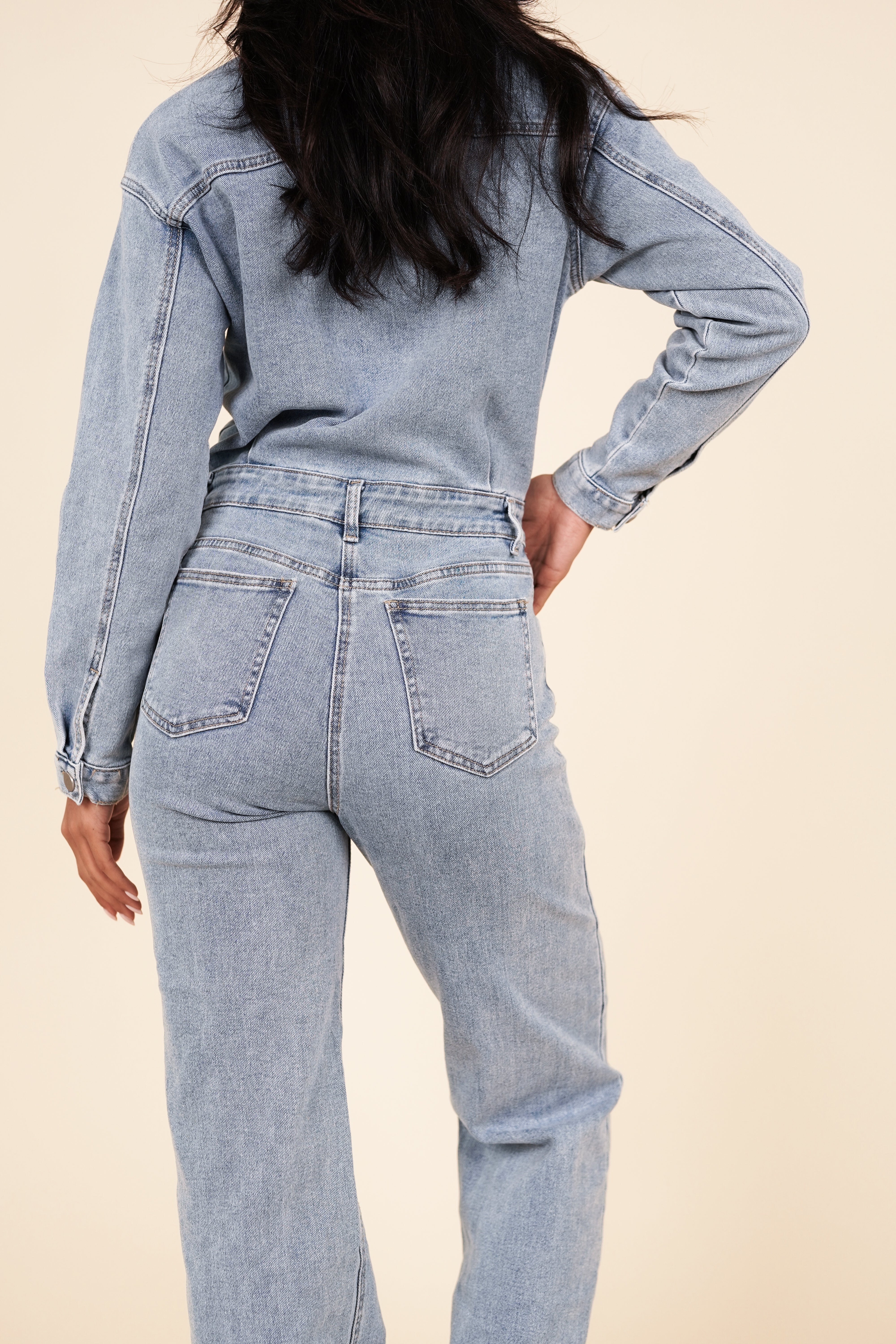 JENNA DENIM JUMPSUIT