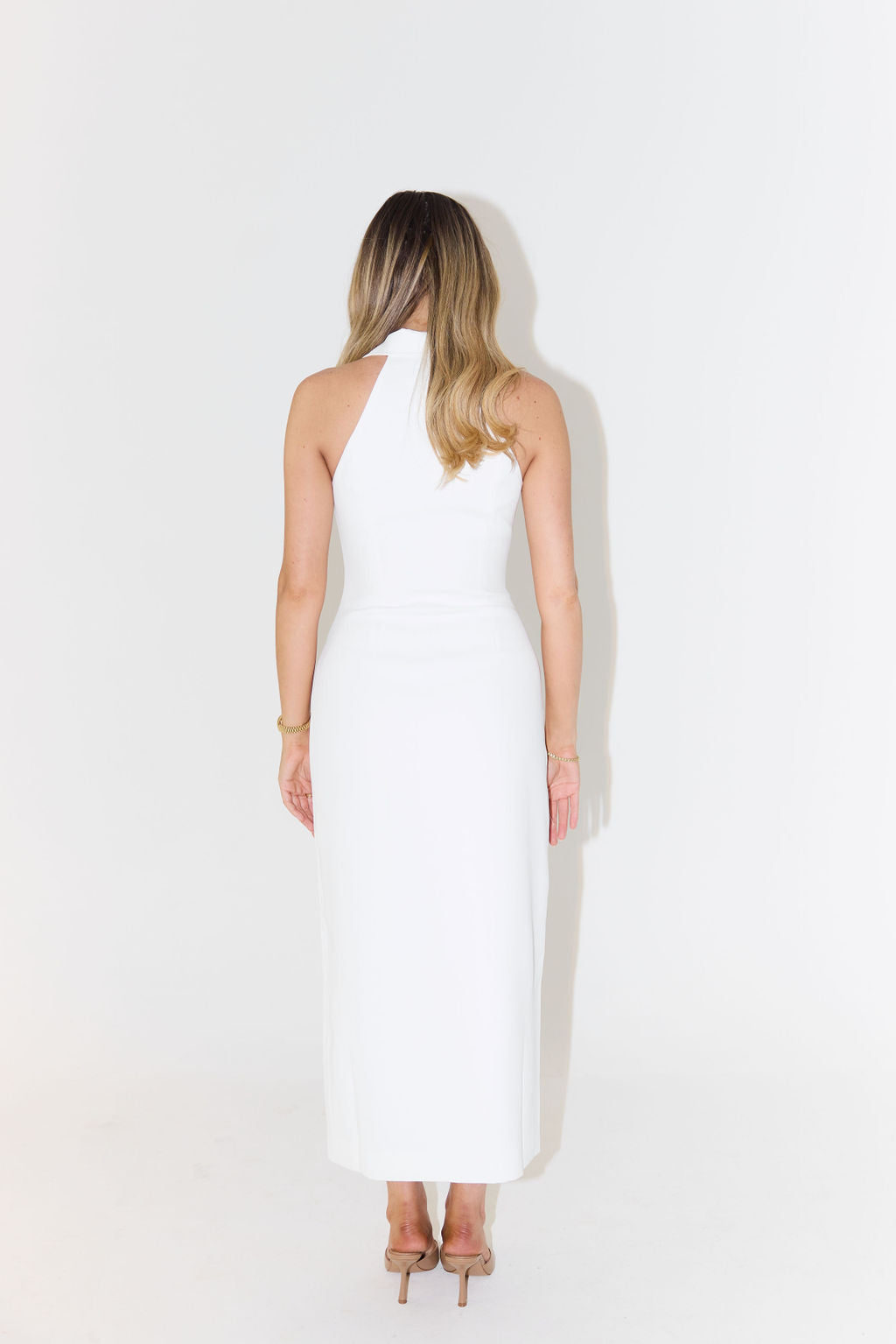 ENCHANT COLLAR MAXI DRESS