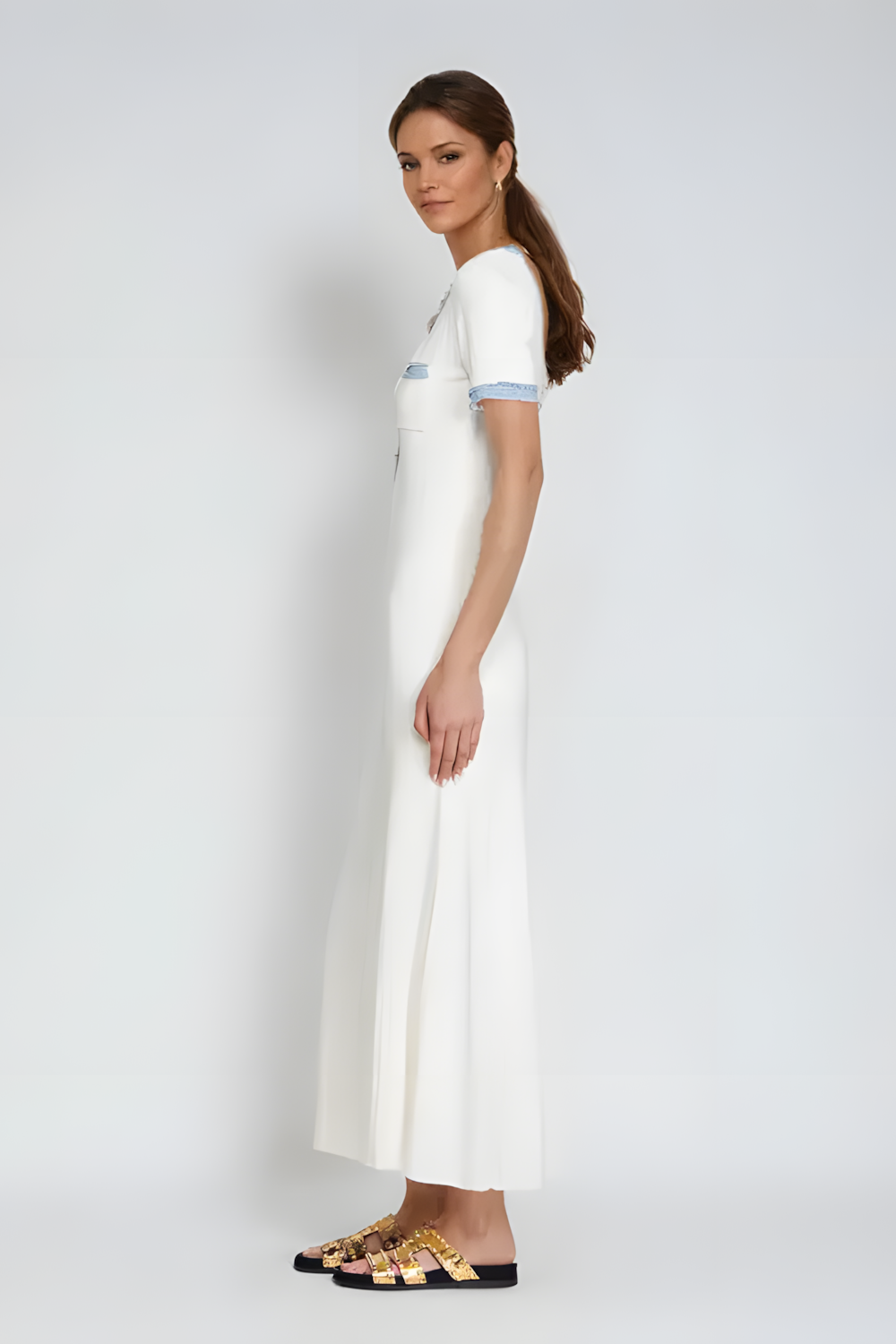 SANDRA KNIT MIDI DRESS