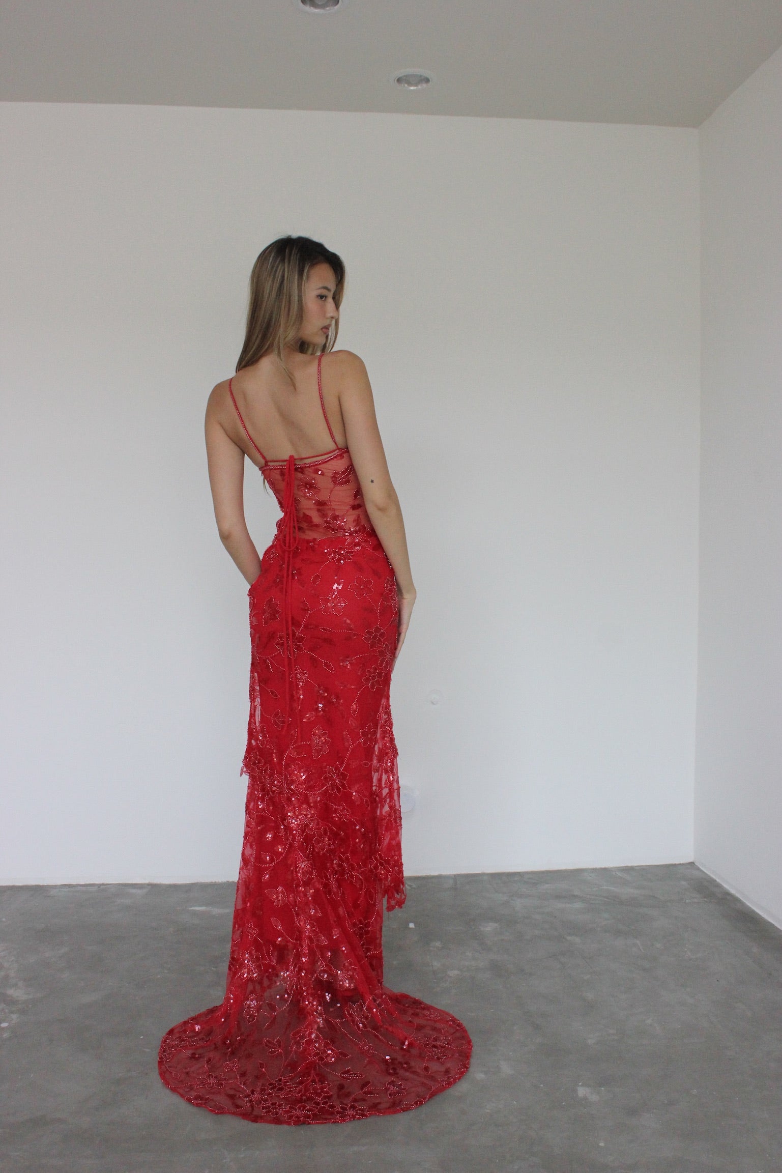 ABELLA EMBELLISHED MAXI DRESS