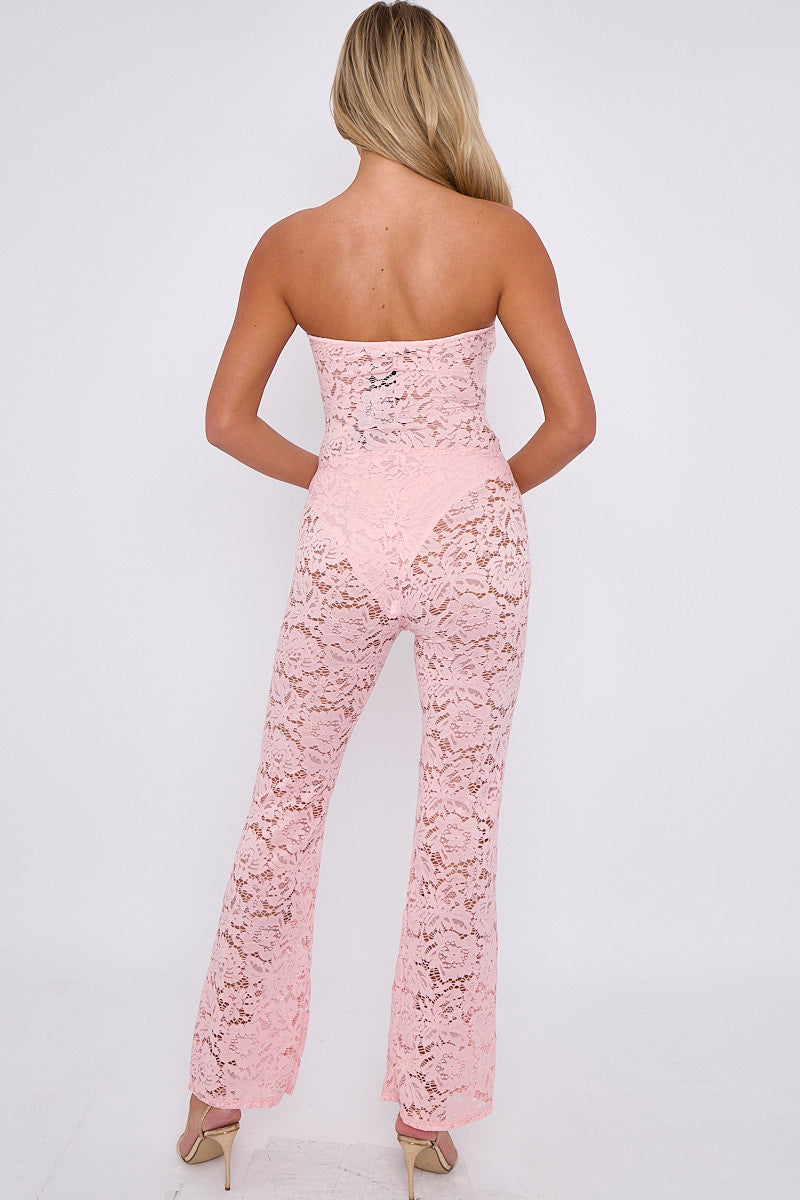 SABRINA SHEER LACE JUMPSUIT