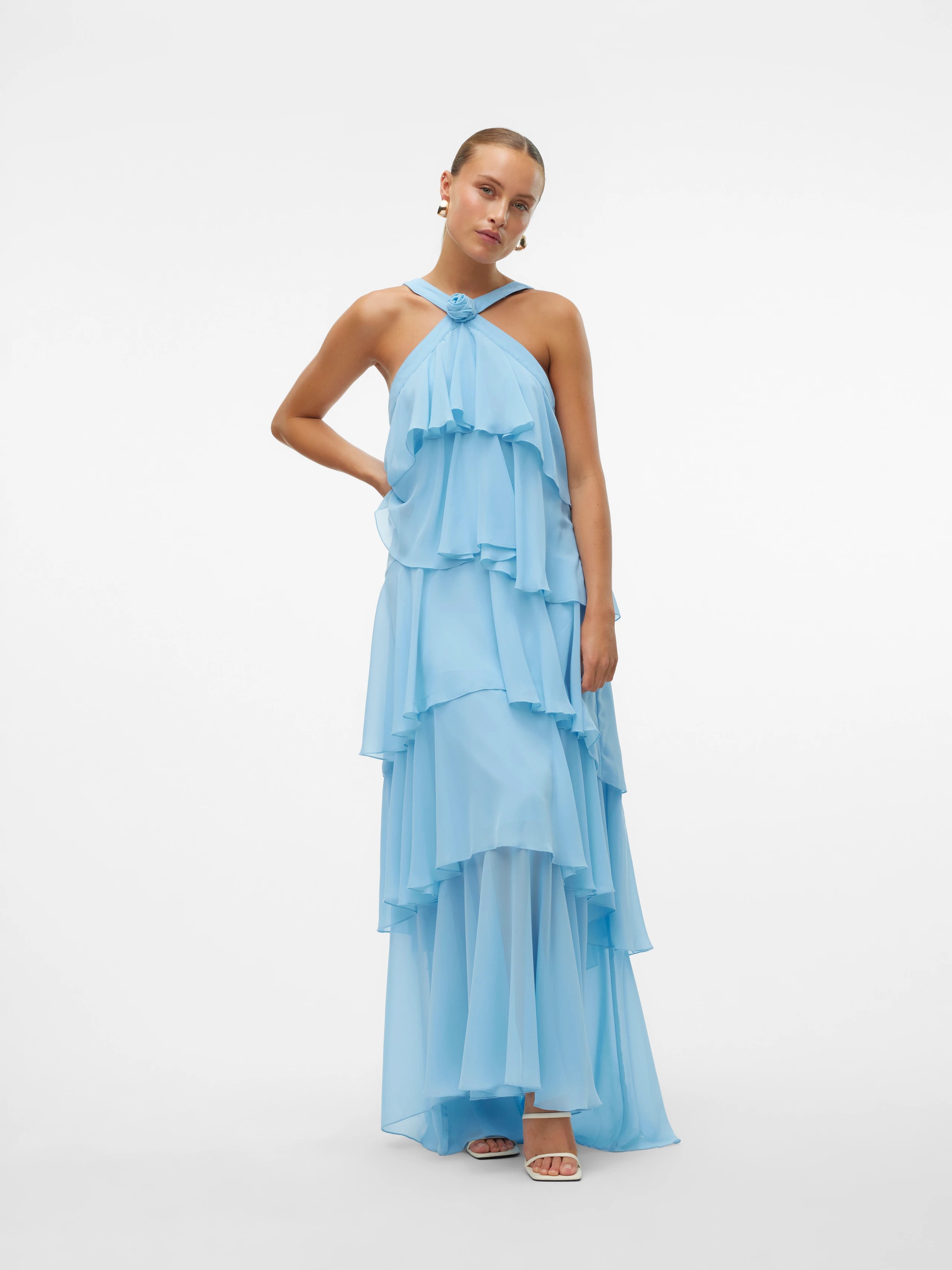 ZAYA RUFFLE MAXI DRESS