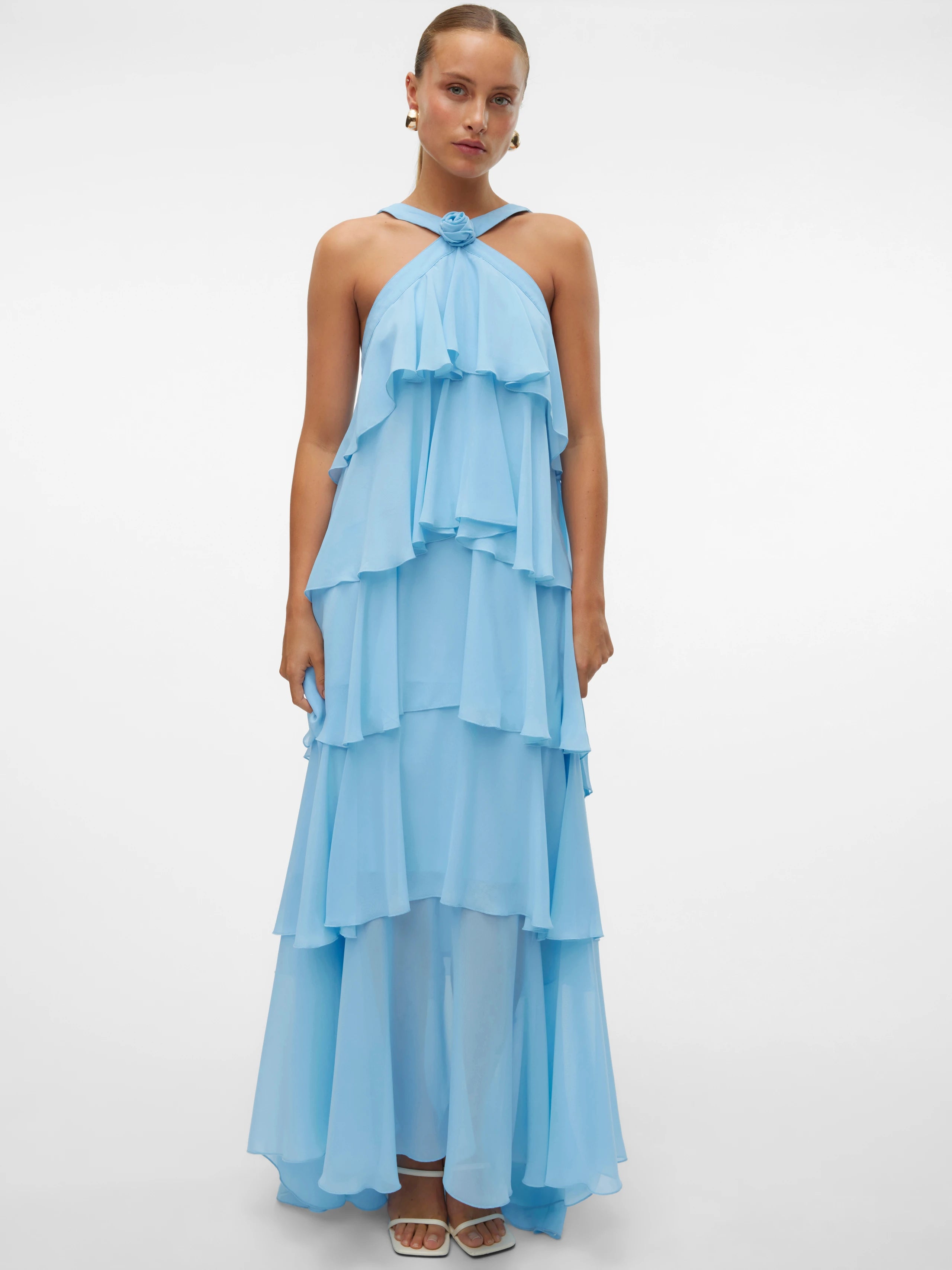 ZAYA RUFFLE MAXI DRESS