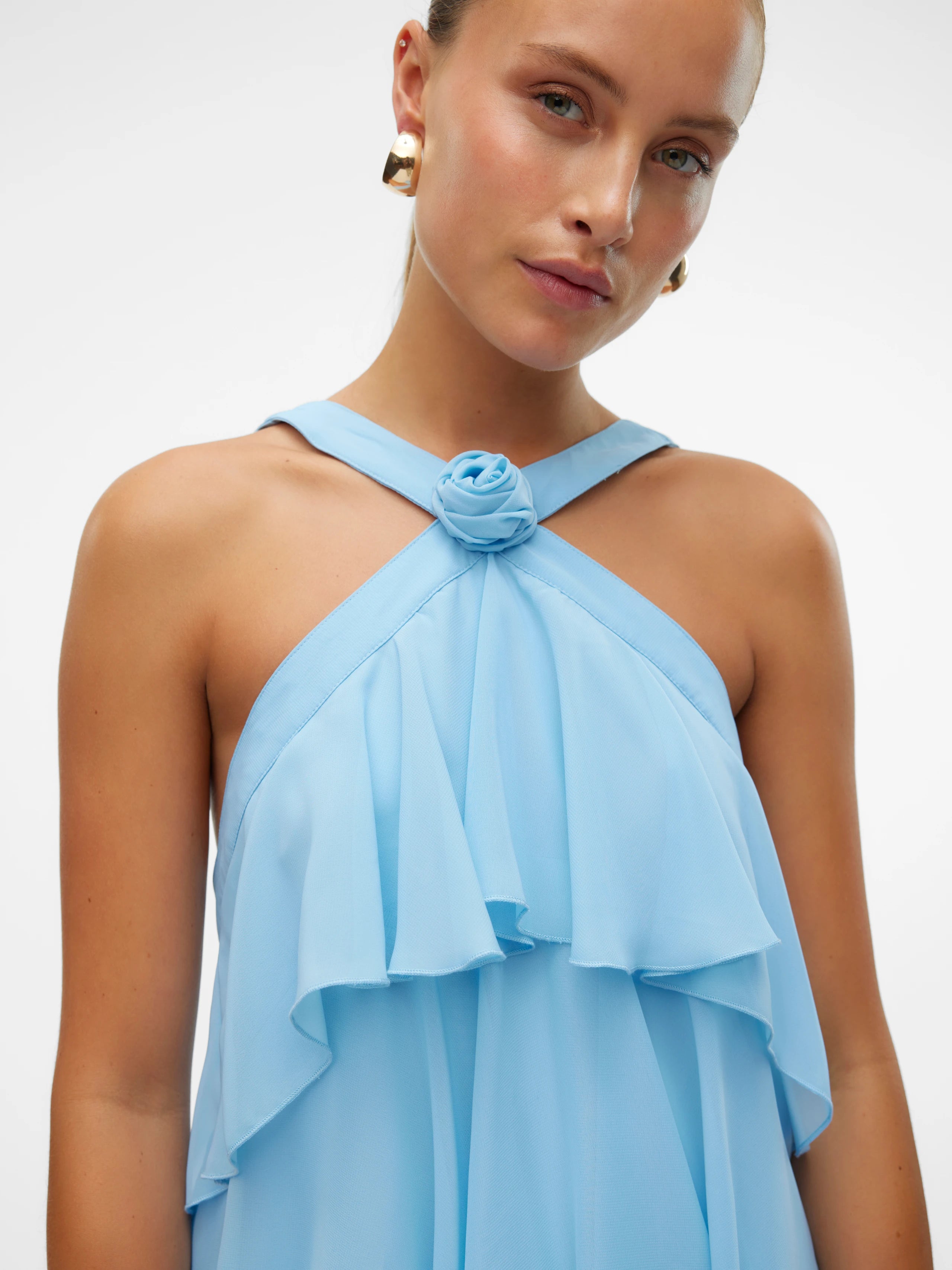 ZAYA RUFFLE MAXI DRESS