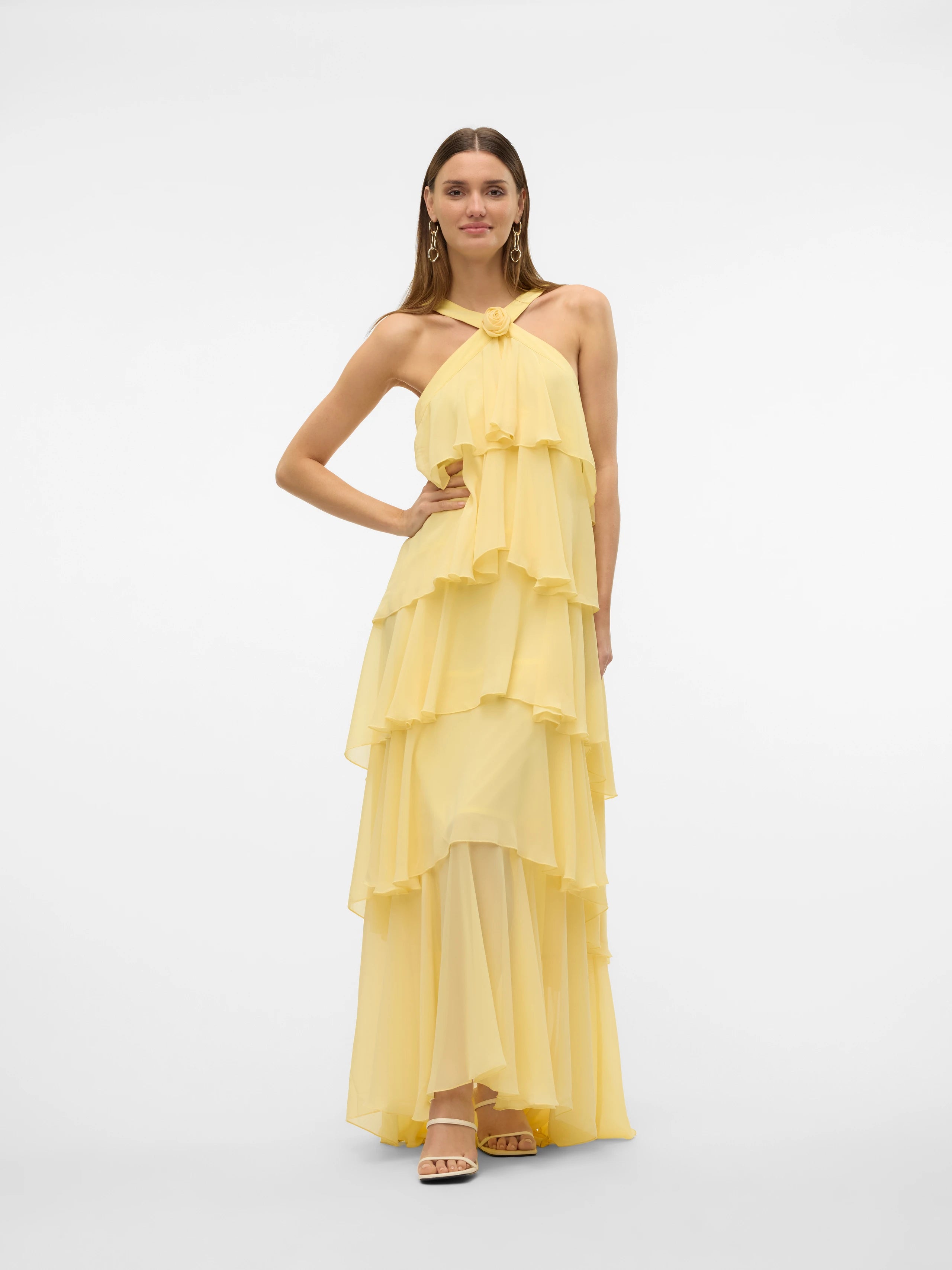 ZAYA RUFFLE MAXI DRESS